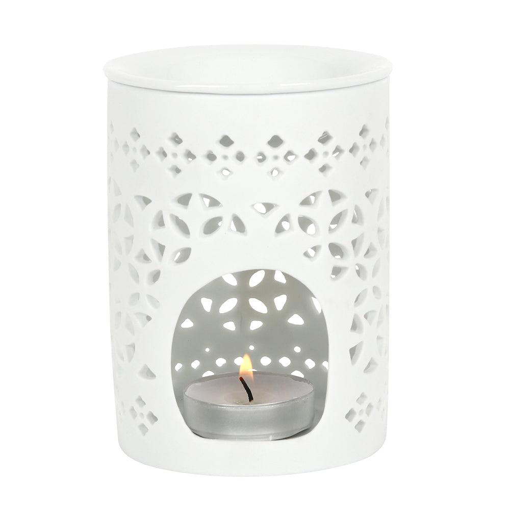 View White Matte Cut Out Oil Burner information