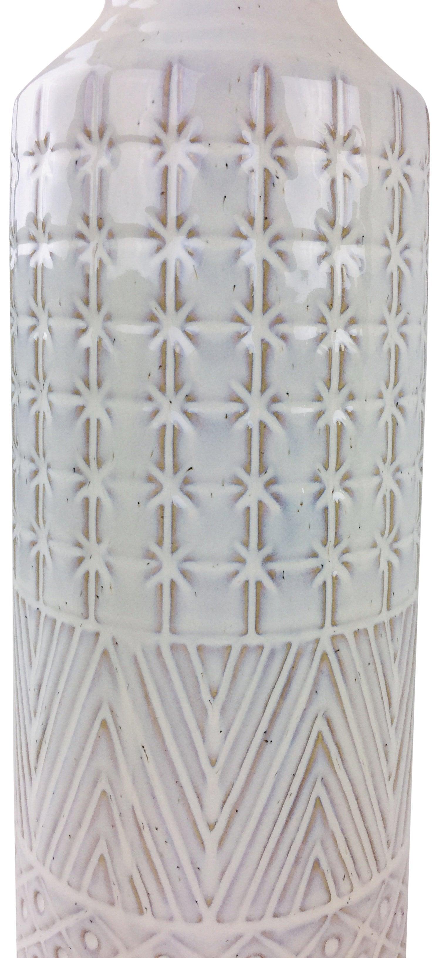 View White Star Textured Stoneware Vase 44cm information