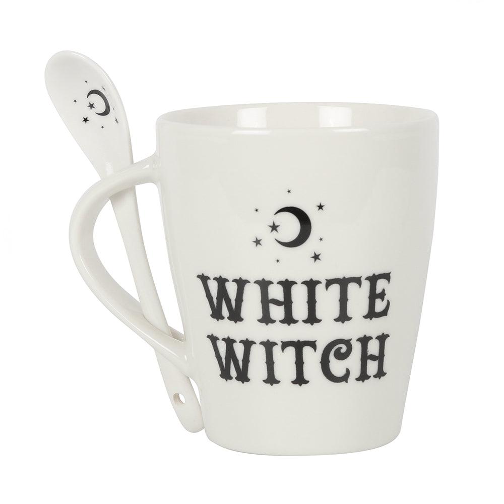 View White Witch Mug and Spoon Set information