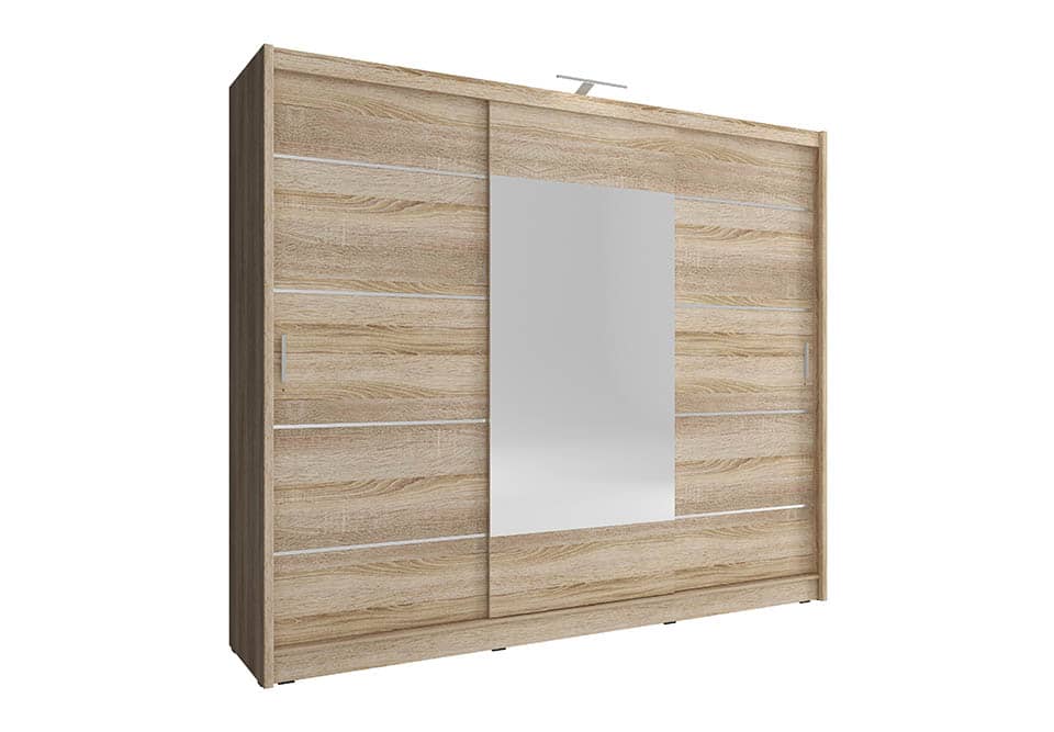 View Wiki 250 Alu Wardrobe 250cm Oak Sonoma 250cm information