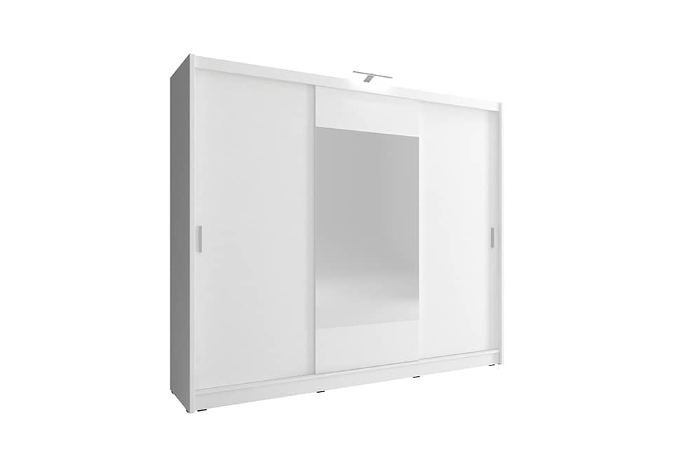 View Wiki 250 Sliding Door Wardrobe 250cm White Matt 250cm information