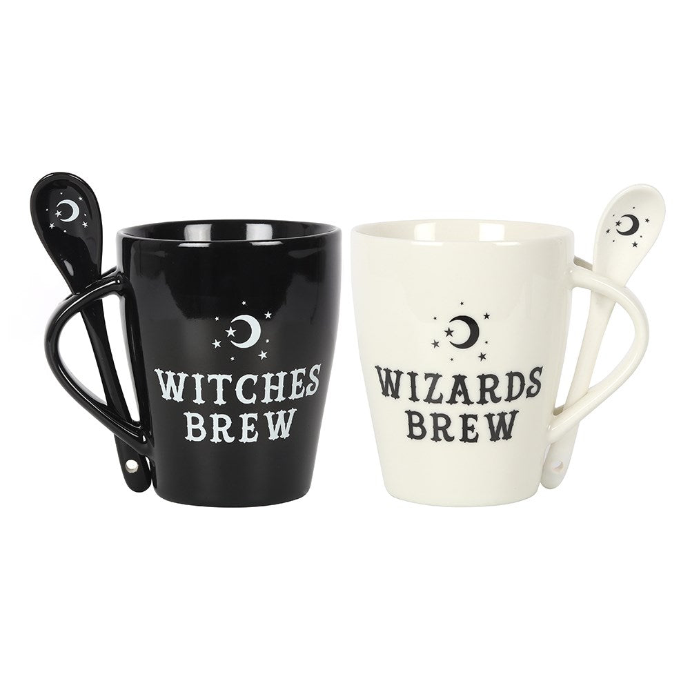 View Witch and Wizard Couples Mug and Spoon Set information