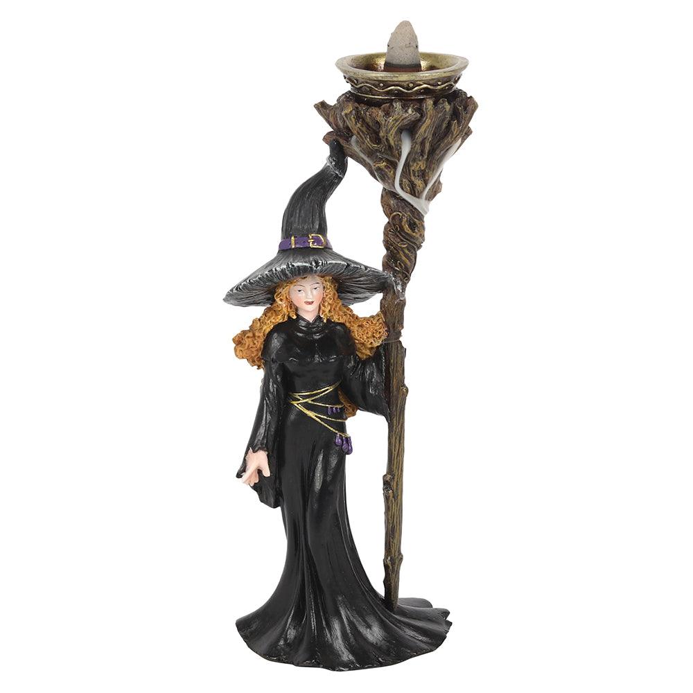 View Witch with Staff Backflow Incense Burner information