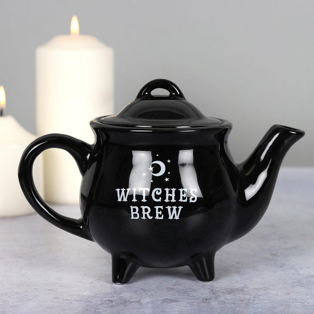 View Witches Brew Black Ceramic Tea Pot information
