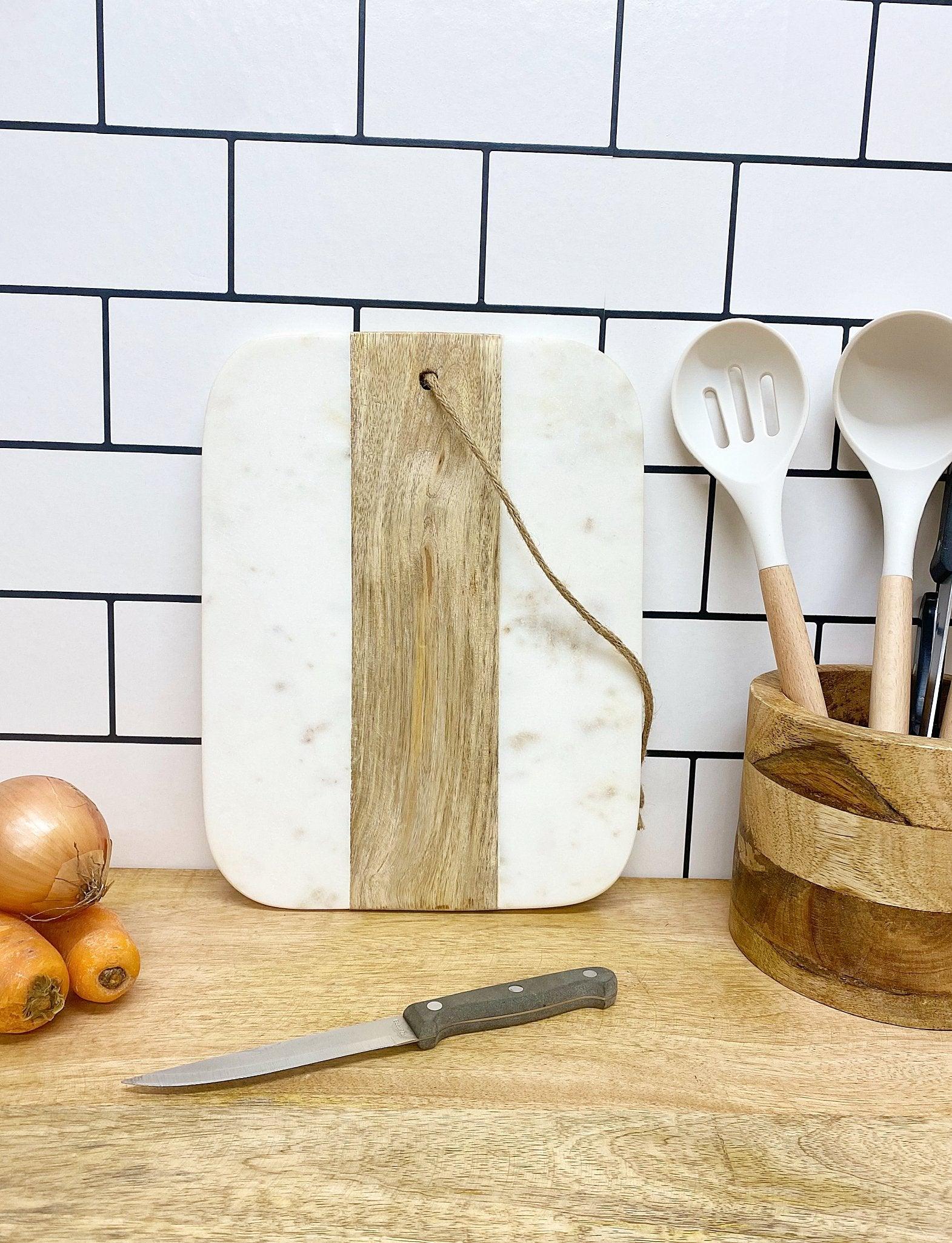 View Wood and Marble Small Chopping Board information