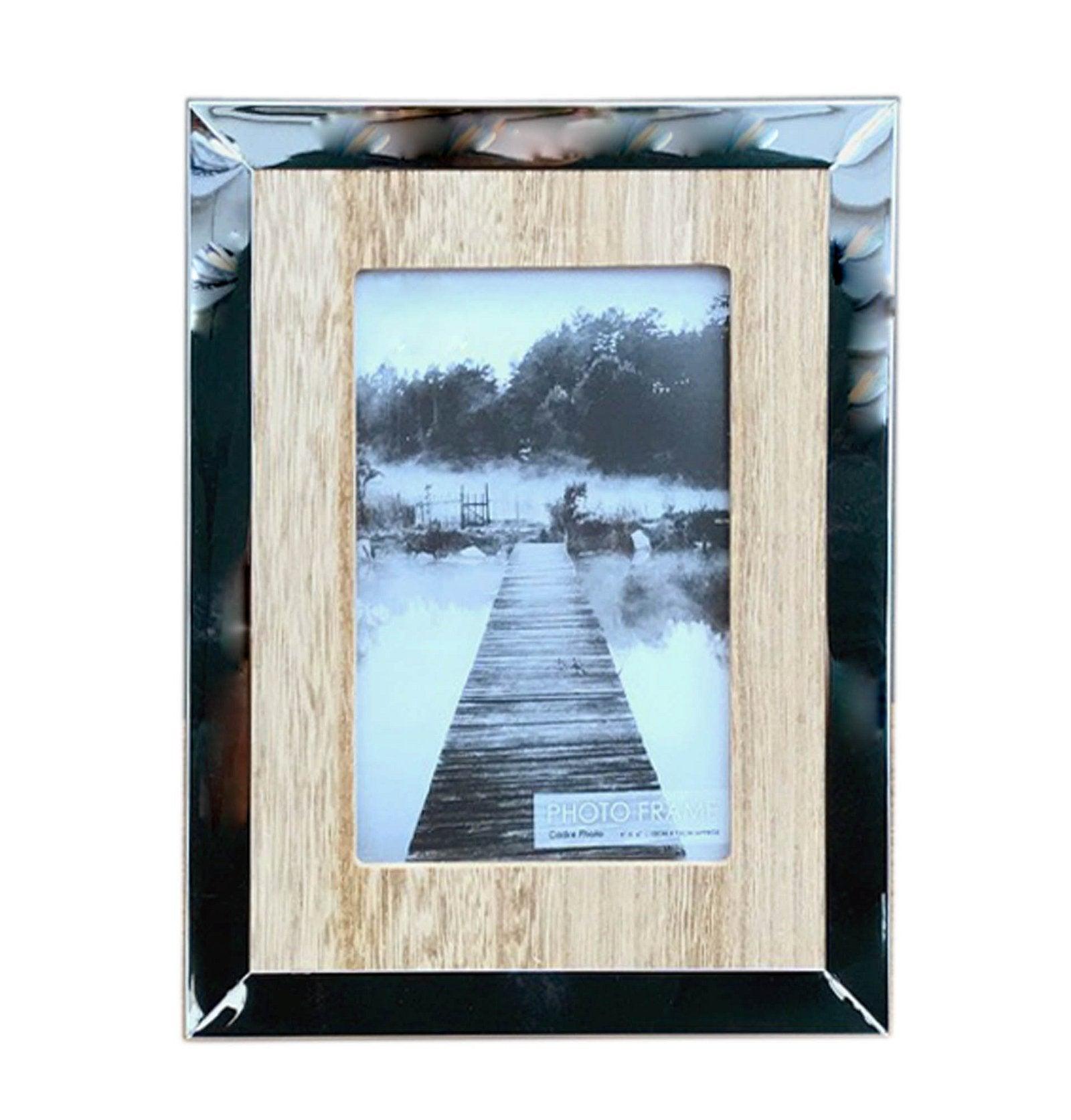 View Wood And Silver Coloured Photo Frame 4 X 6 information