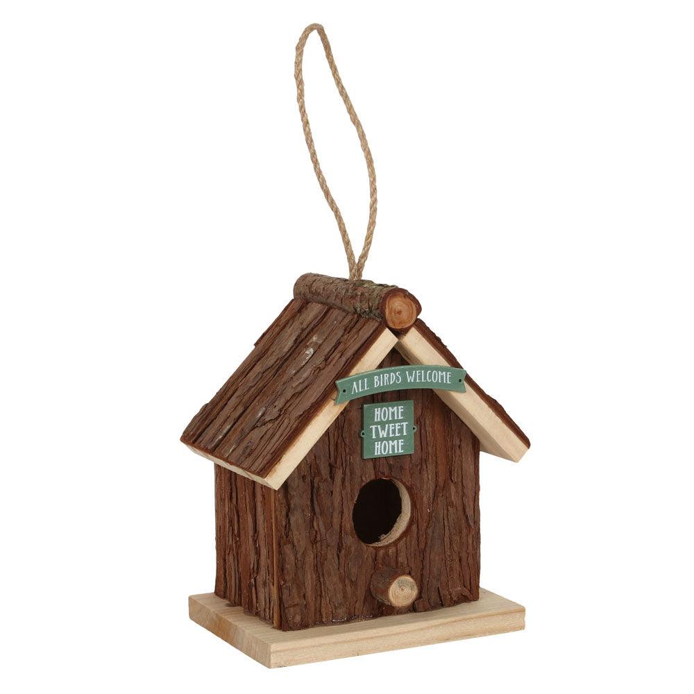 View Wood Bark Bird House information