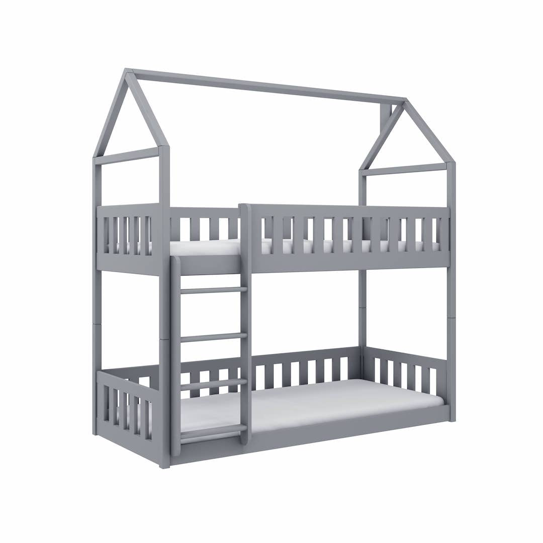 View Wooden Bunk Bed Pola Grey Without Mattresses information