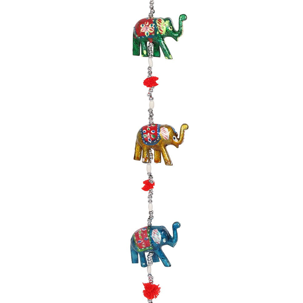 View Wooden Hanging Elephant Decoration with Bell information