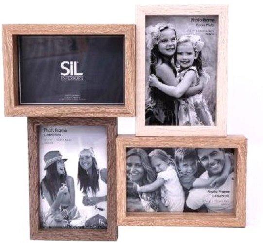 View Wooden Quad Photo Frame 31cm information