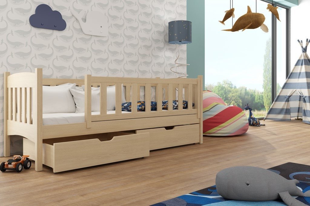 View Wooden Single Bed Gucio with Storage Pine FoamBonnell Mattresses information