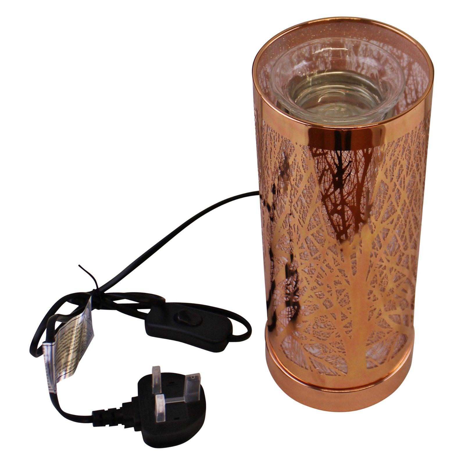View Woodland Design Colour Changing LED Lamp Aroma Diffuser in Rose Gold information