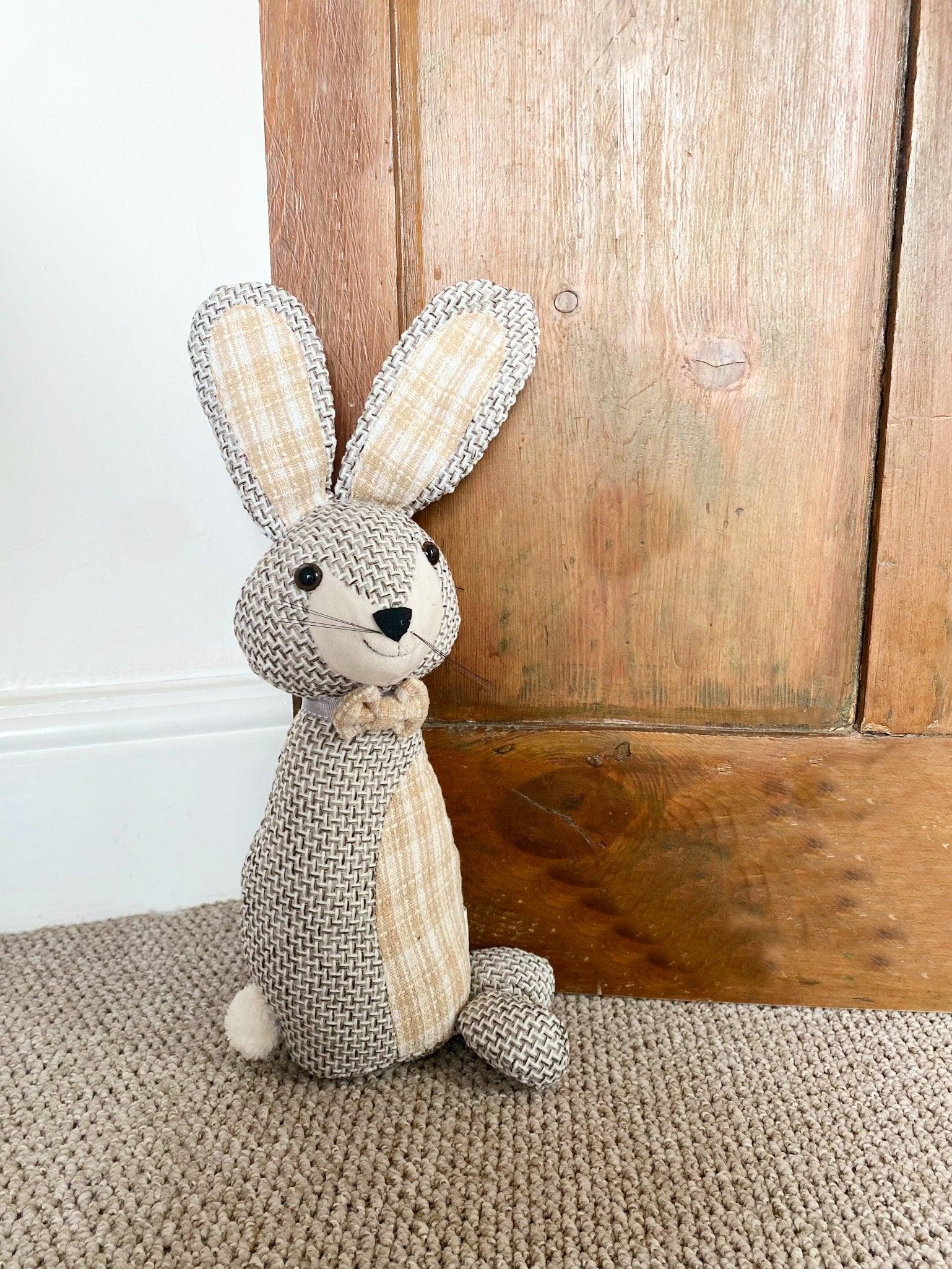 View Woven Fabric Rabbit Doorstop information