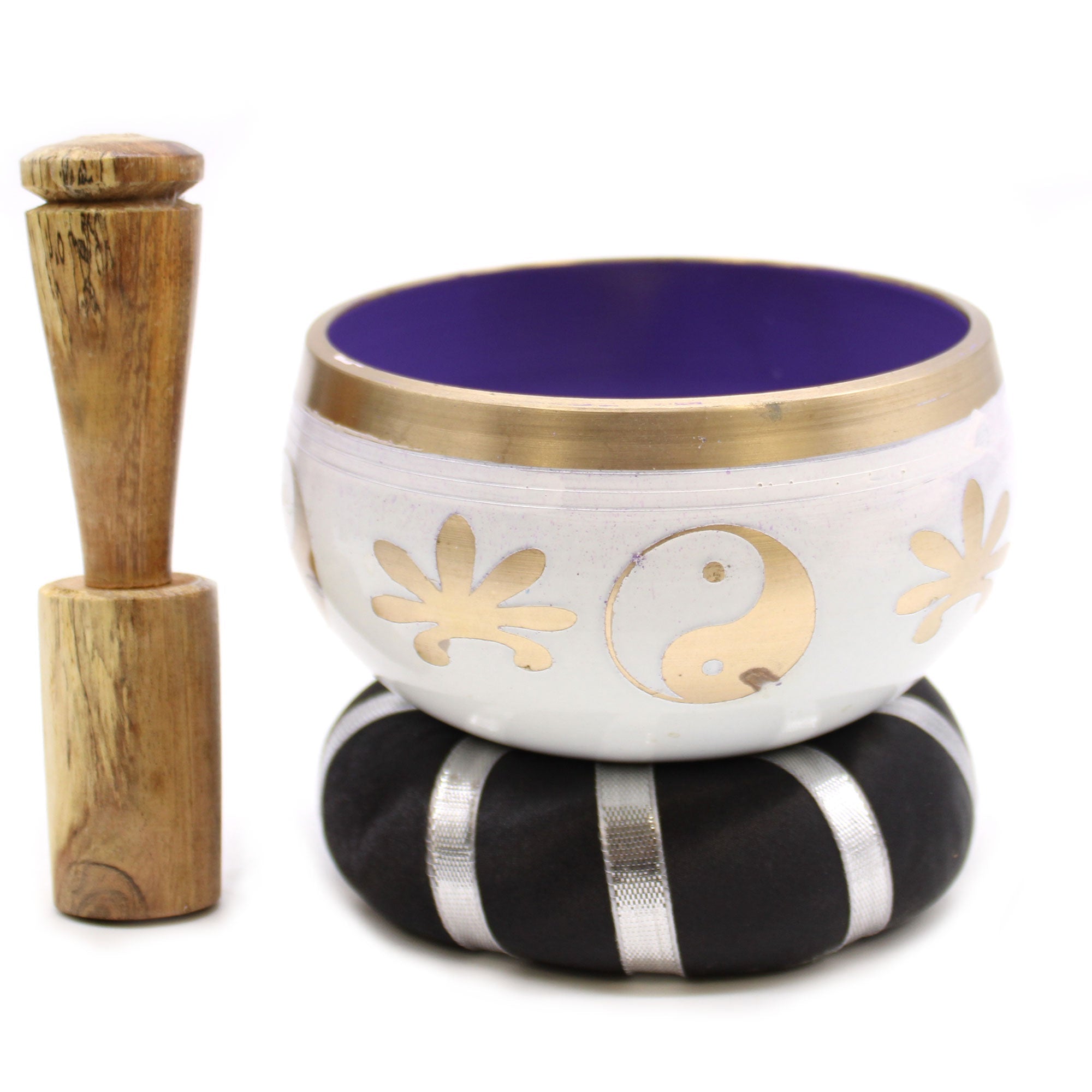 View Yin Yang Singing Bowl Set WhitePurple 107cm information