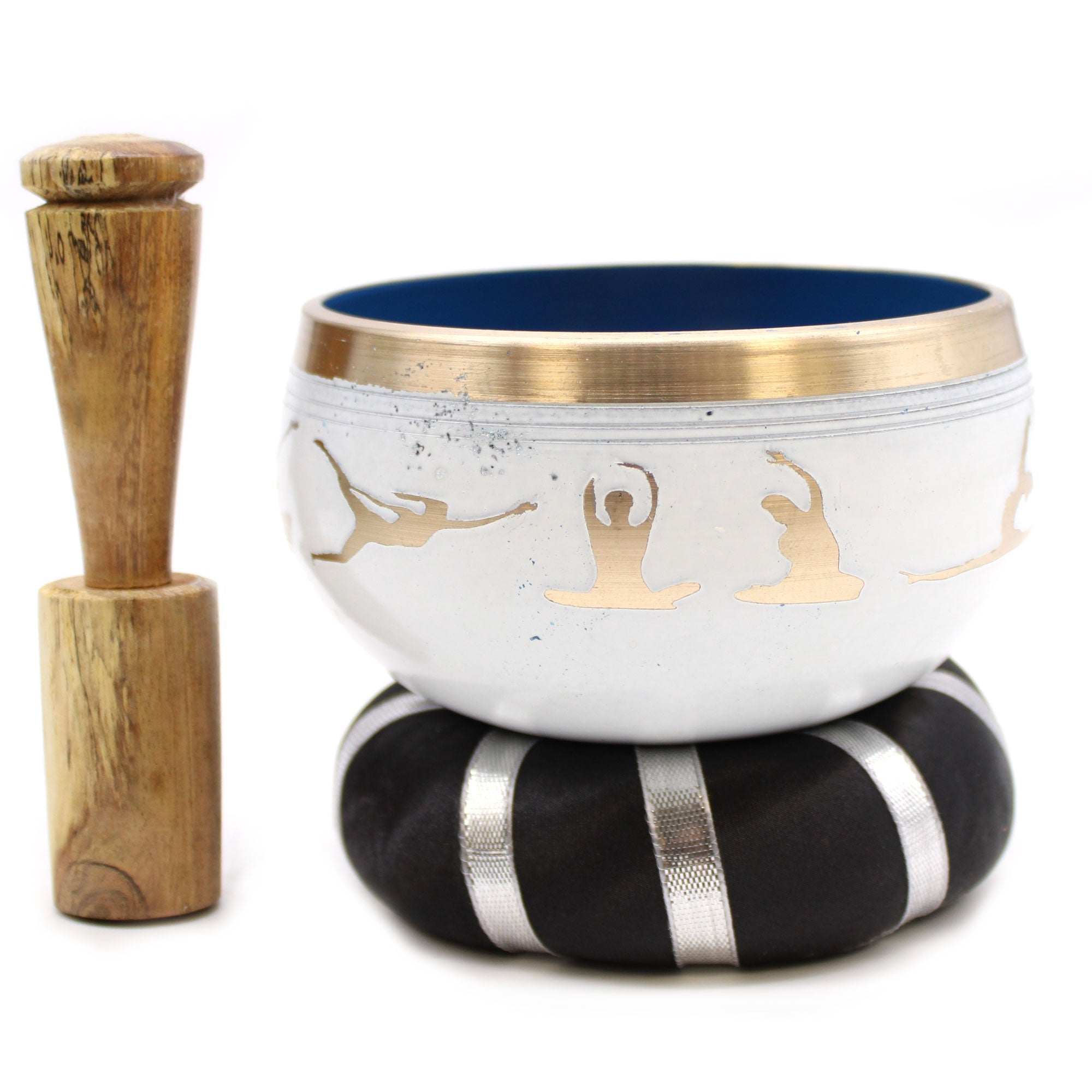 View Yoga Moves Singing Bowl Set WhiteBlue 107cm information