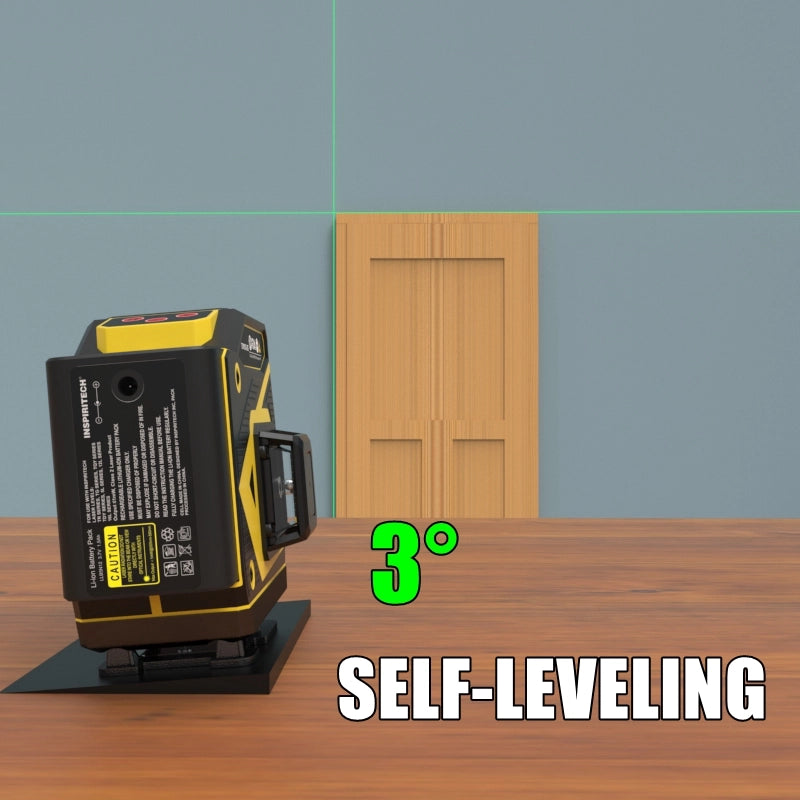 INSPIRITECH 3x360 Laser Level Self Leveling for Floor Wall Ceiling tile  Leveling 744252208530