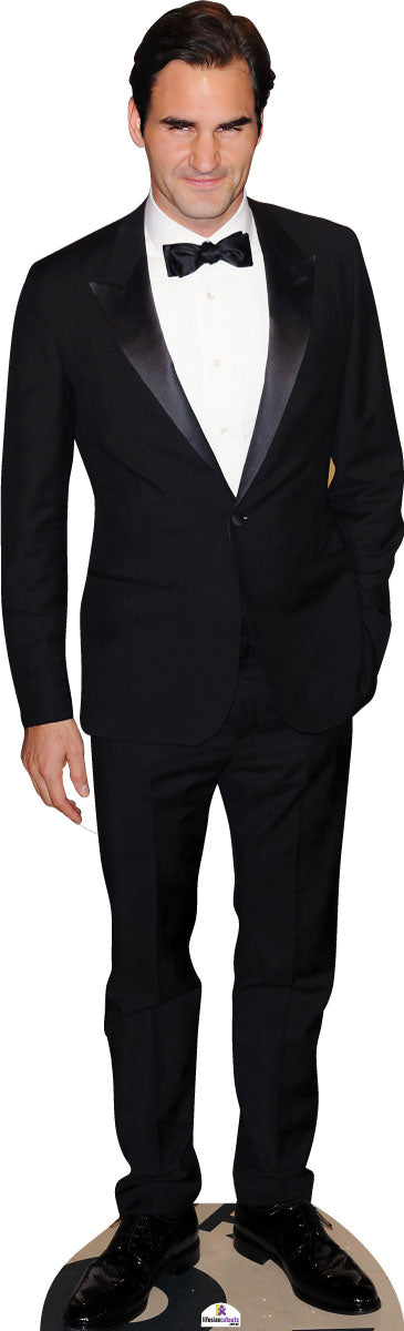 Roger Federer Black Suit 748 Celebrity Cutout | LifeSizeCutouts