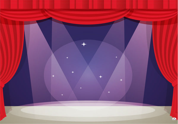 Theatre Stage Scene 075 Backdrop Banner 200cms x 300cms approx |  LifeSizeCutouts