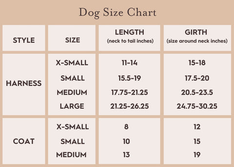 Dog Size Chart – Laura Ashley
