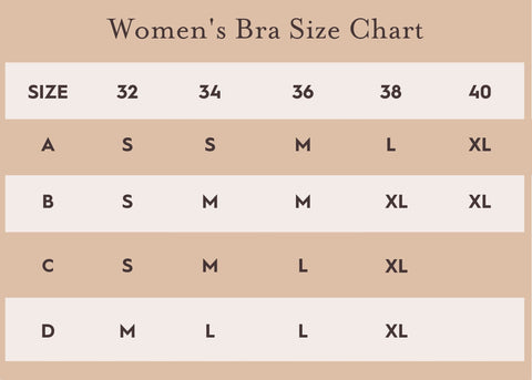 Women's Bra Size Chart – Laura Ashley