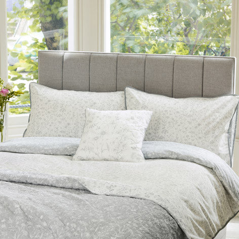 Lisette White Steel Duvet Cover Bedset