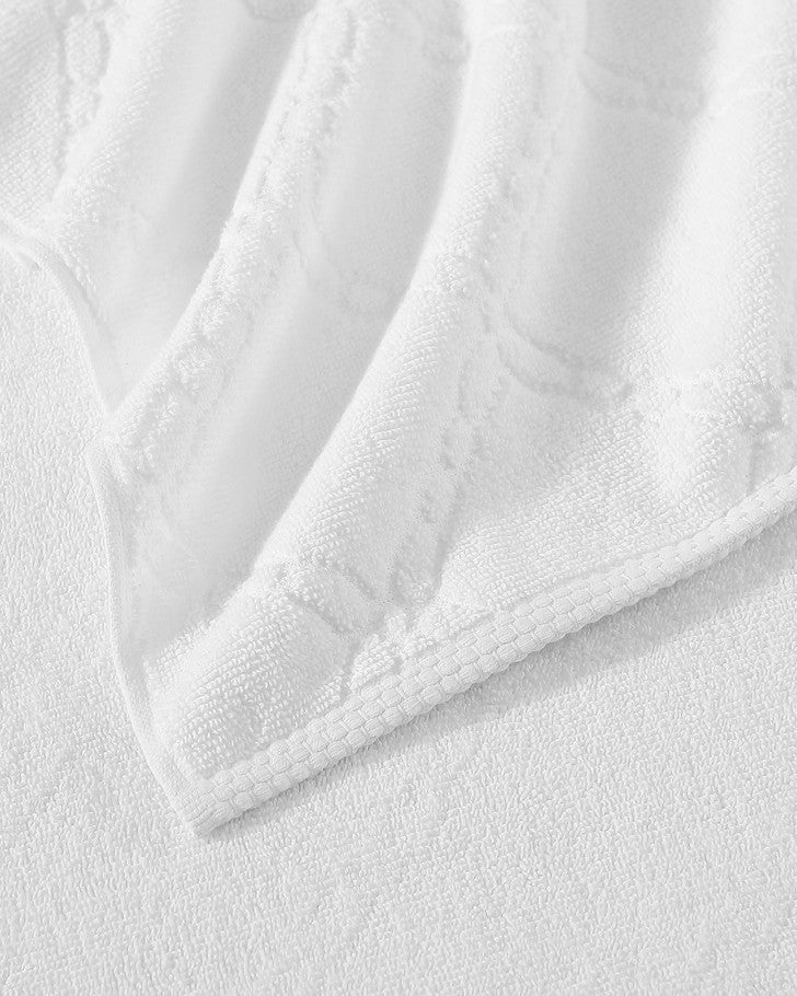 Banton Jacquard White 6 Piece Towel Set