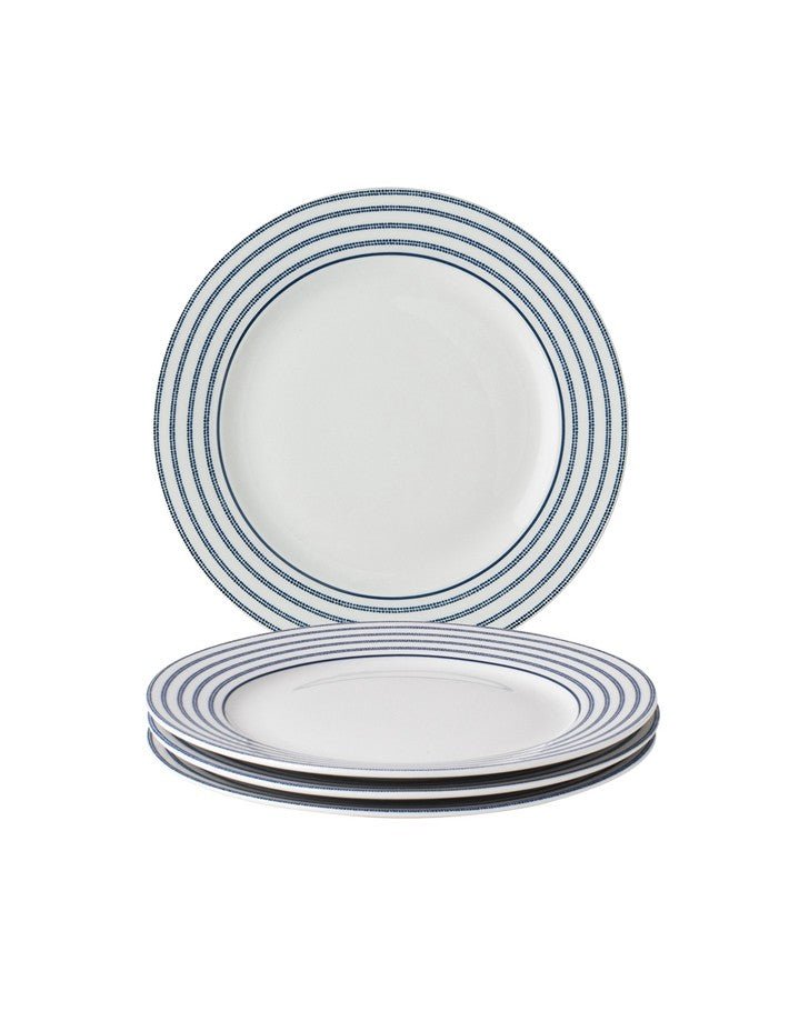 Blueprint Candy Stripe Set of 4 Salad Plates