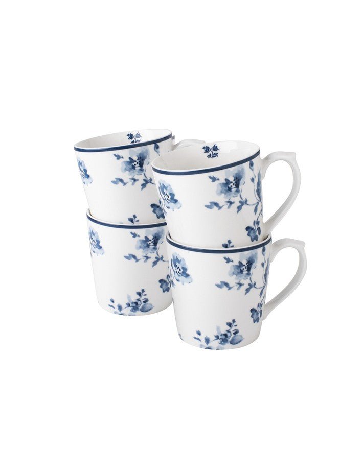 keuken afgewerkt preambule Blueprint China Rose Set of 4 Mugs (17oz)