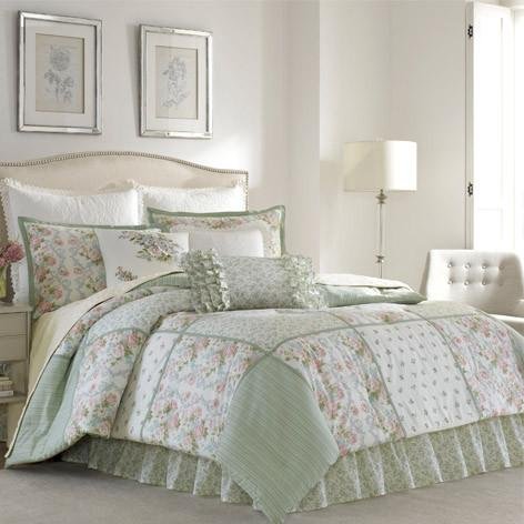  Laura Ashley Home King Sheet Set, Soft Sateen Cotton