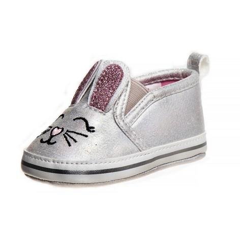 Infant Silver Bunny Slip-on Sneaker