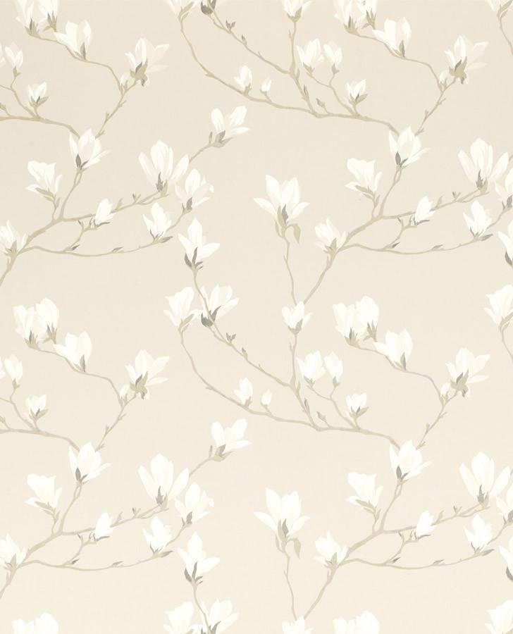 Magnolia Grove Natural Wallpaper - Laura Ashley