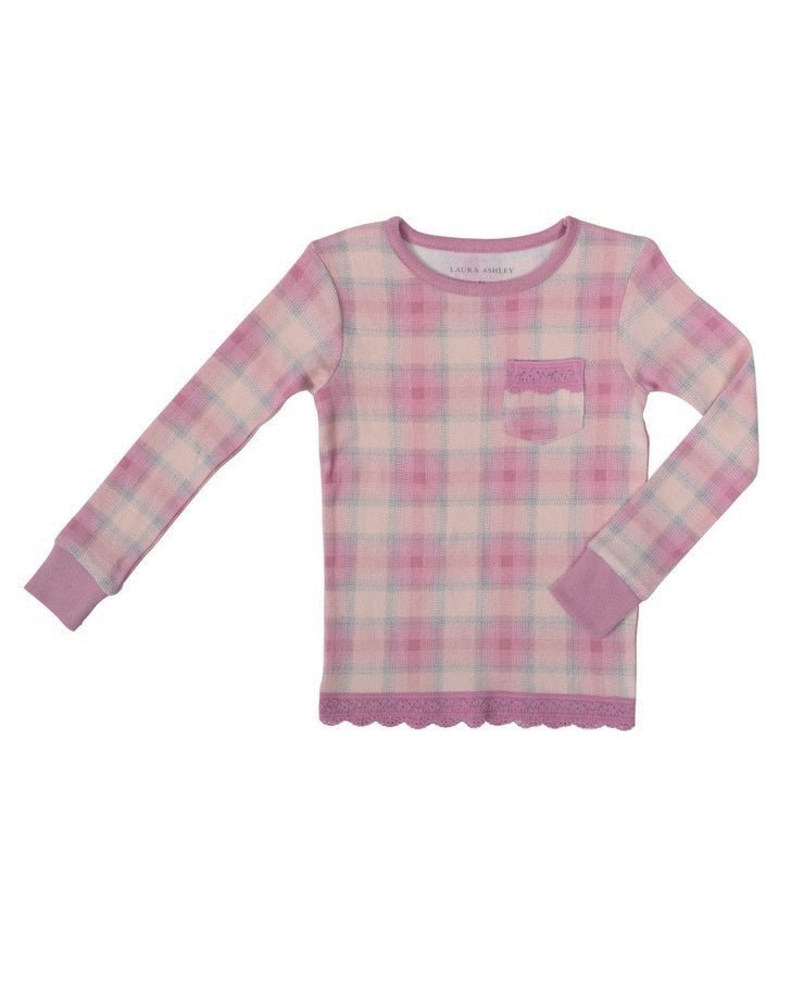 Pink Plaid Sleep Set