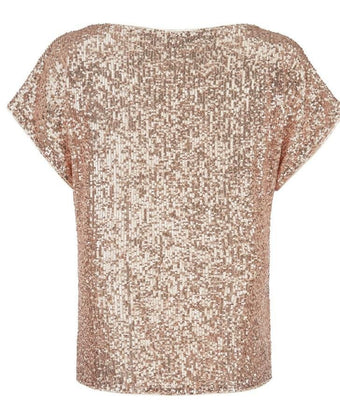 Rose Gold Sequin Top - Laura Ashley