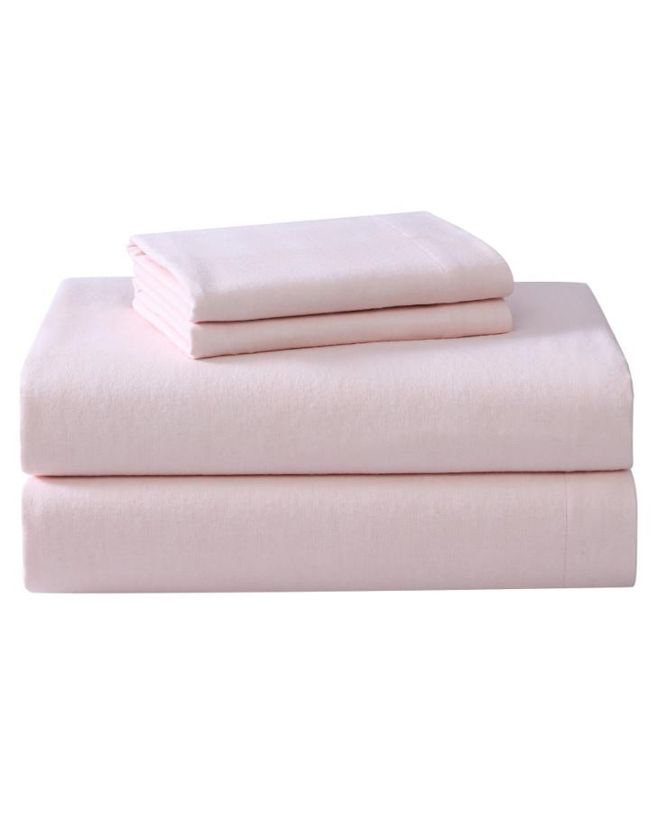 Solid Rainwater Plush Fleece Sheet Set