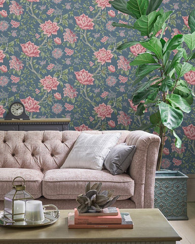 Ashley Iconic Wallpaper USA Laura Pattern Floral & |