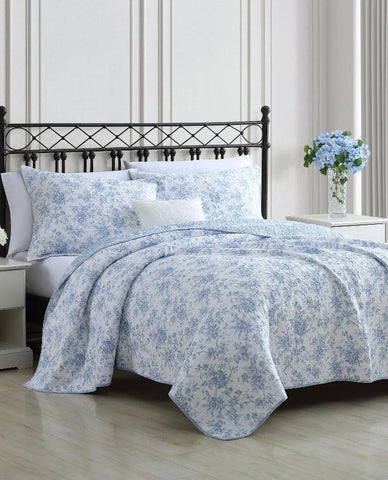 Buy Reversible Cotton Rich Bedspread from the Laura Ashley online shop
