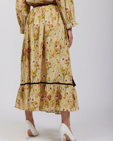 Batsheva x Laura Ashley Tye Dress in Moylegrove. Curated at Jake and Jones  a Santa Barbara Boutique for Slow Fashion