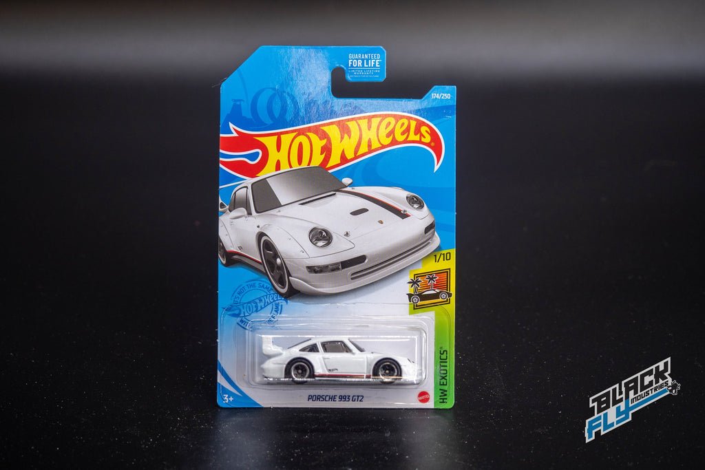 Hot Wheels Porsche 993 GT2, [White] 174/250 Exotics 1/10