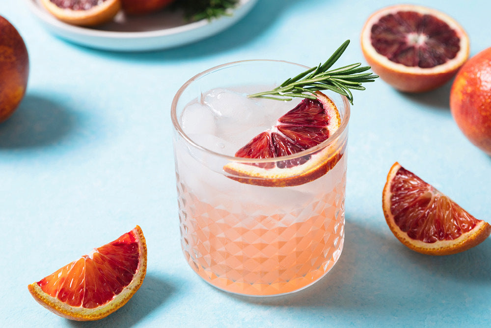 Alkoholfreier Blood Orange Spritz mit POLLY Rezept