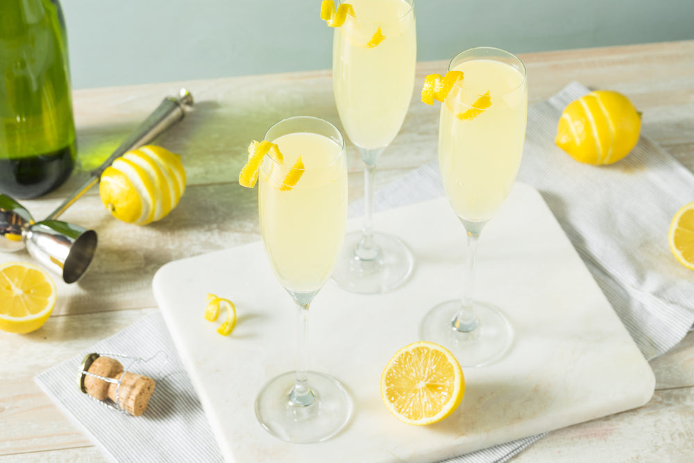 French 75 non-alcoholic cocktail