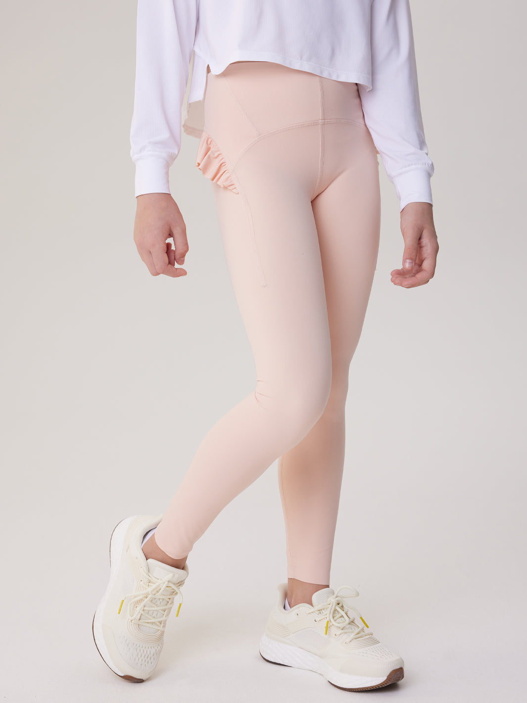 Leggings con falda con volantes para niñas, ropa deportiva para