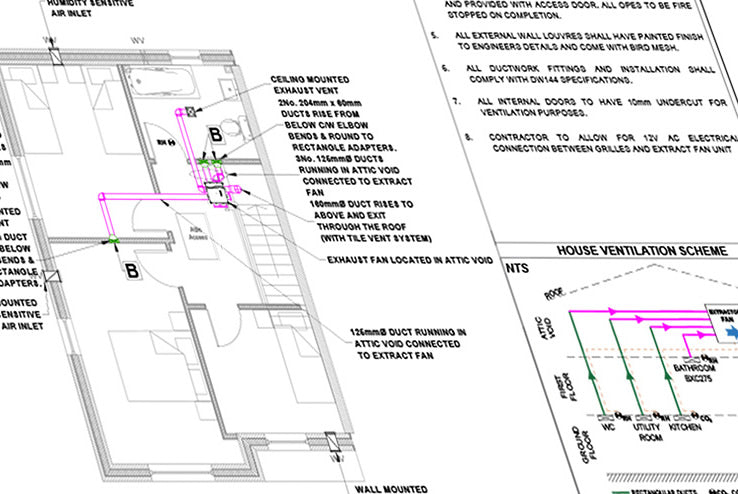 HRV layout drawings