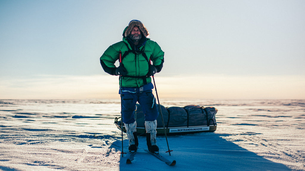 Erik Bertrand on the South Pole