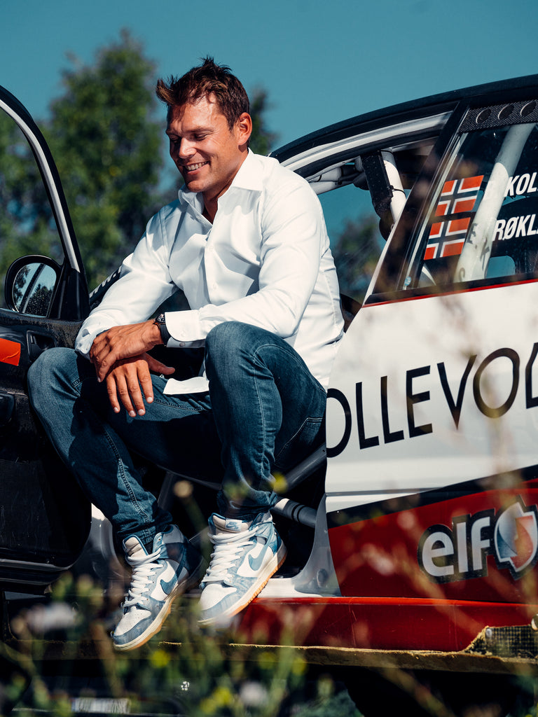 Den norske rallykører Andreas Mikkelsen i  BARONS interview