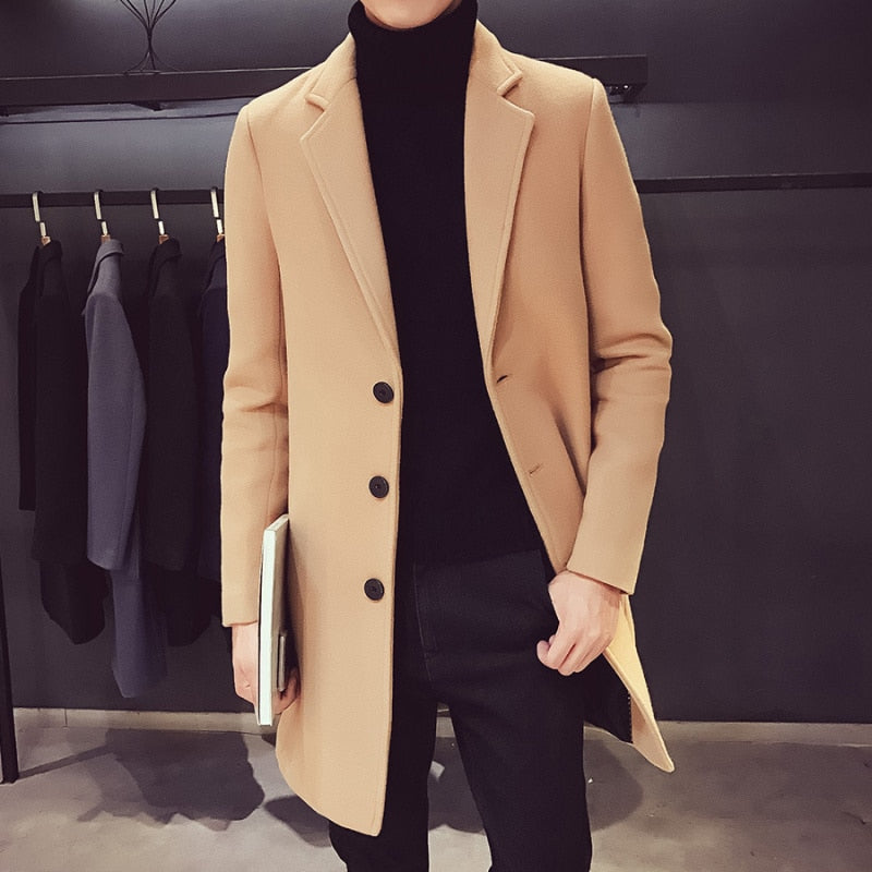 Winter Long Casual Men Coat Jacket – Antonios