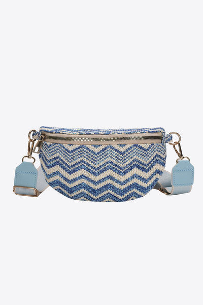 Chevron Straw Sling Bag Print on any thing USA/STOD clothes