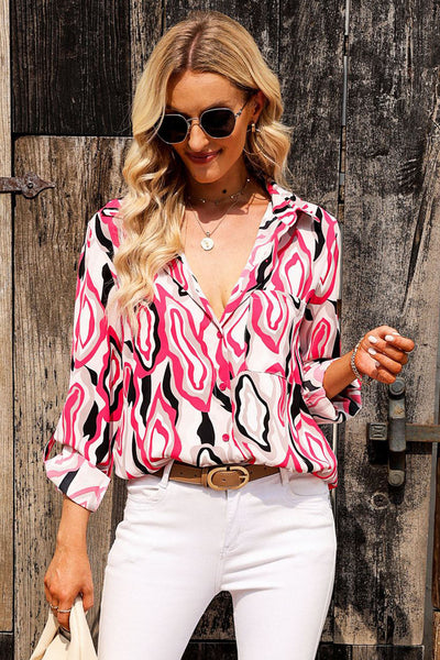 Collared Neck Buttoned Long Sleeve Shirts Print on any thing USA/STOD clothes