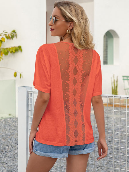 Round Neck Short Sleeve Top Print on any thing USA/STOD clothes