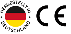 Hergestellt in Deutschland - CE Zeichen