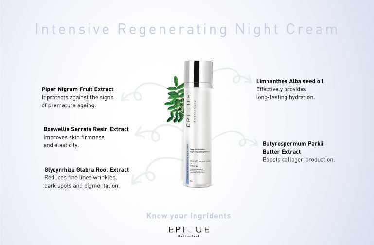 Give your skin night food with Epique’s Intensive Regenerating Night Cream